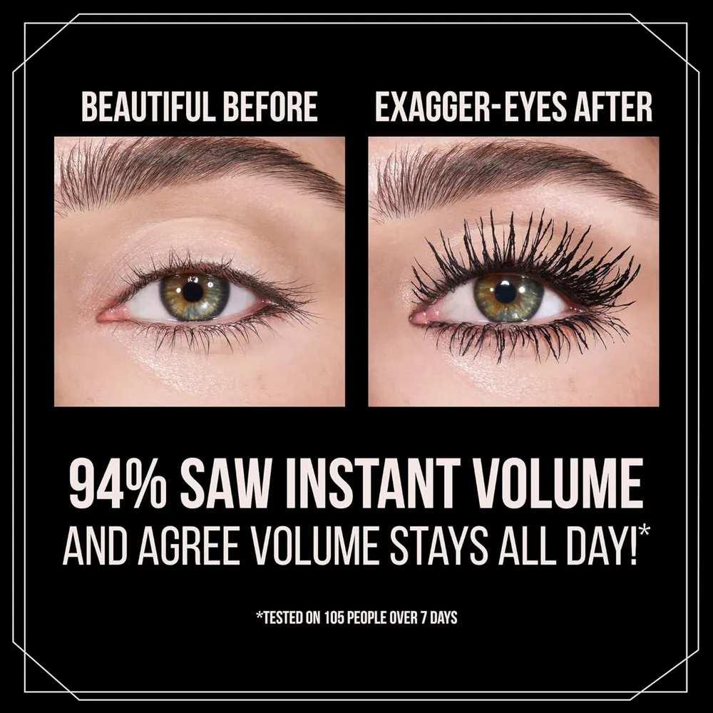 Charlotte Tilbury Exagger-Eyes Volume Máscara de pestañas | Negro