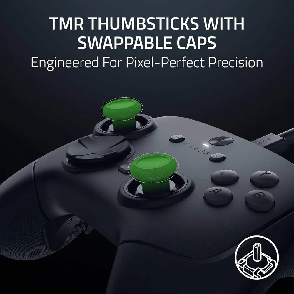 MANDO ALÁMBRICO WOLVERINE V3 TOURNAMENT 8K RAZER | NEGRO