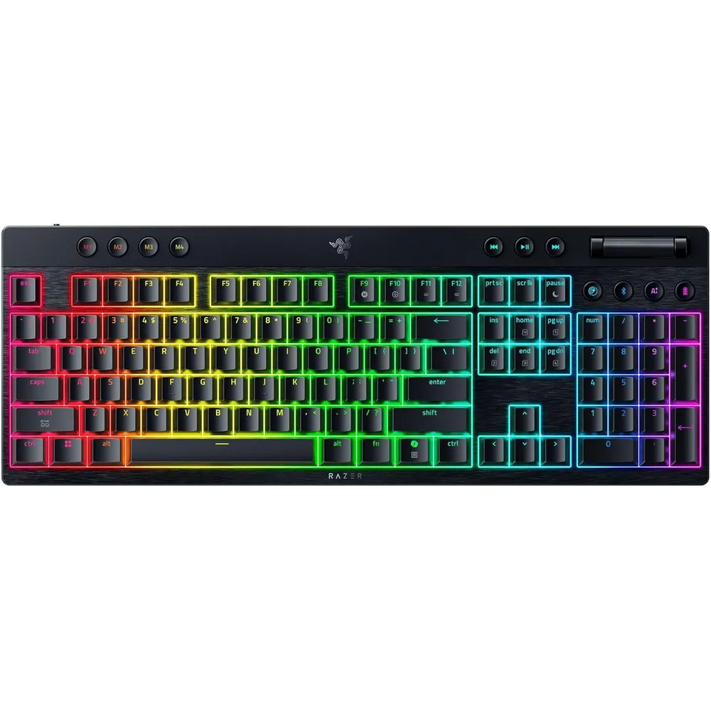 TECLADO INALÁMBRICO BLACKWIDOW V4 LINEALES RAZER | NEGRO