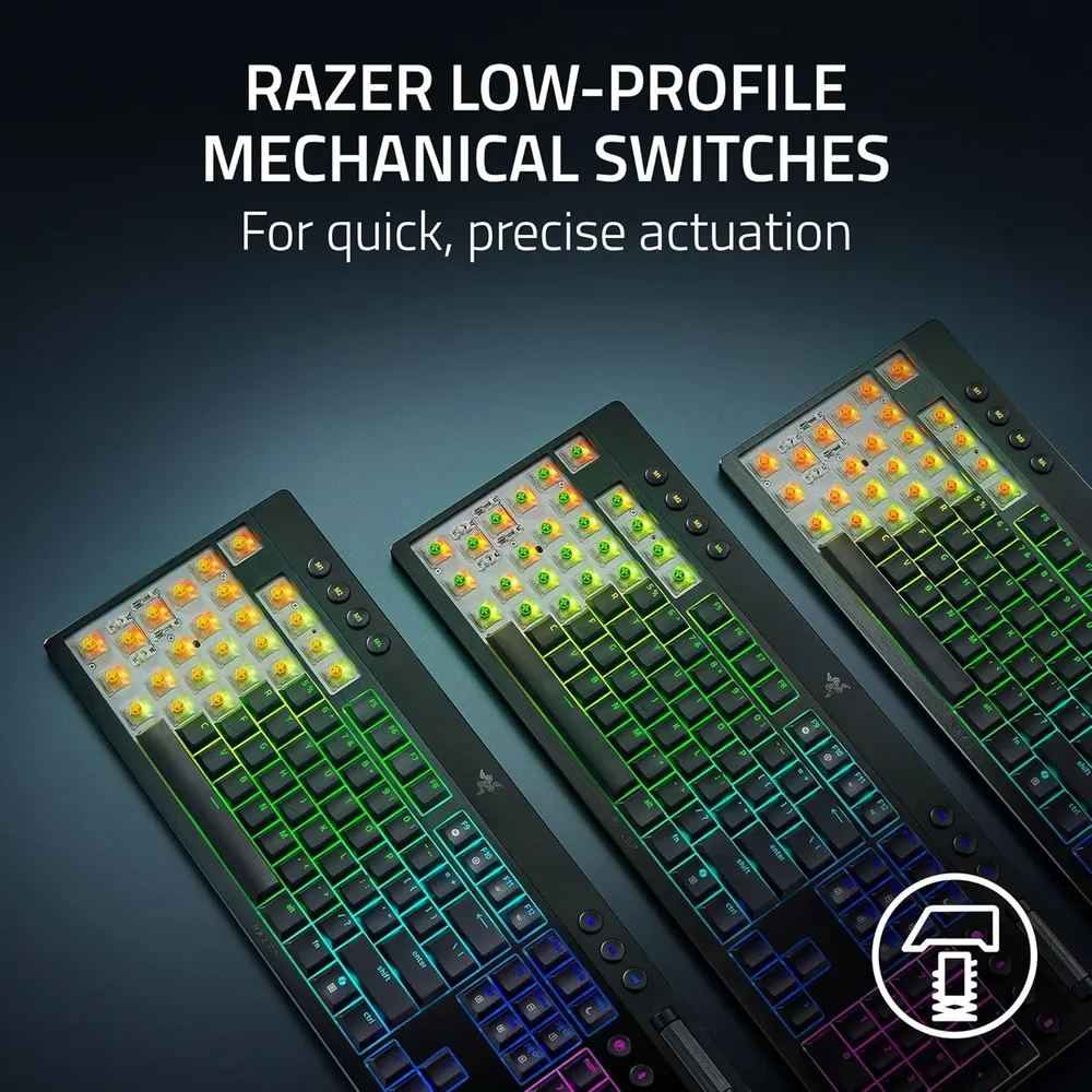 TECLADO INALÁMBRICO BLACKWIDOW V4 TÁCTILES RAZER | NEGRO
