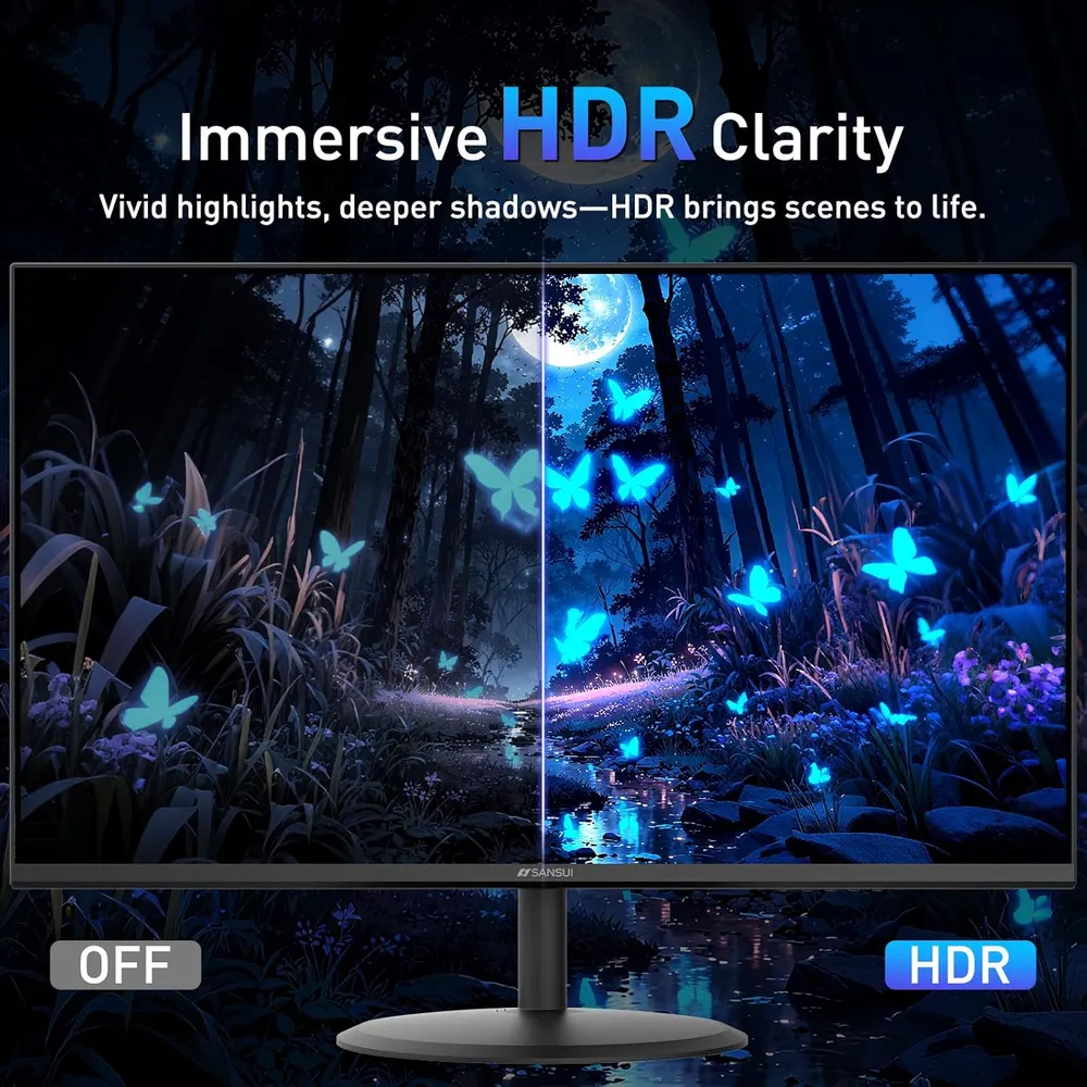 Sansui 22" FHD 120 Hz IPS Adaptive-Sync HDR Eye Care