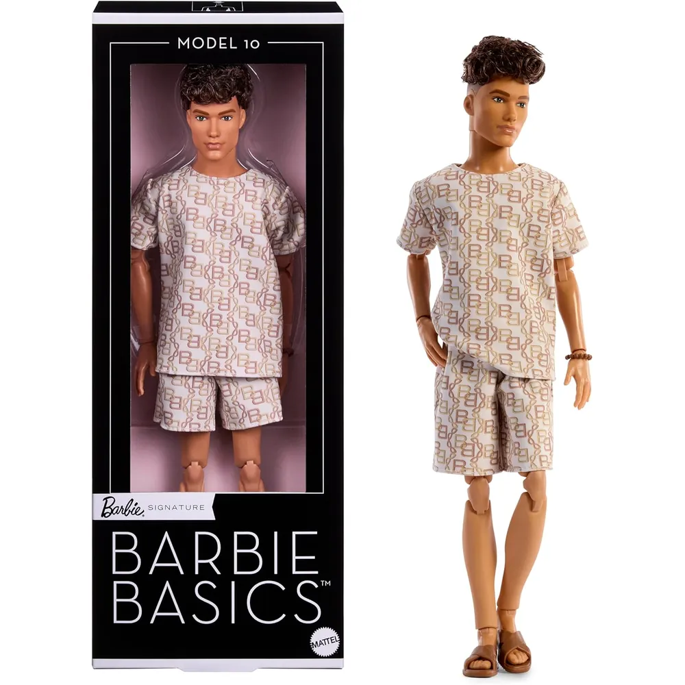 KEN BARBIE BASICS MUÑECO COLECCIÓN CABELLO CASTAÑO
