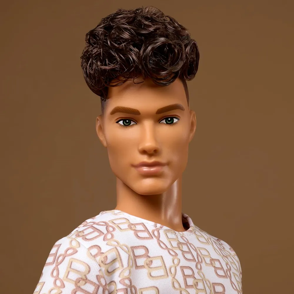 KEN BARBIE BASICS MUÑECO COLECCIÓN CABELLO CASTAÑO