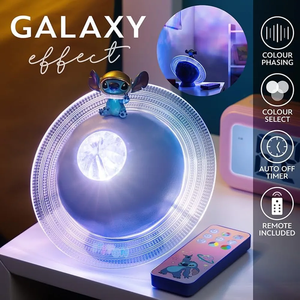 Paladone Disney Lilo & Stitch, proyector galaxia LED oficial