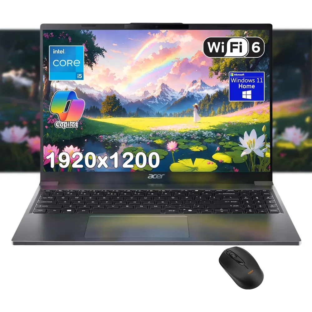 LAPTOP ASPIRE GO 15 I5-1334U ACER 15.3" 1TB SSD PCIE 16GB RAM W11 - TECLADO INGLÉS | GRIS