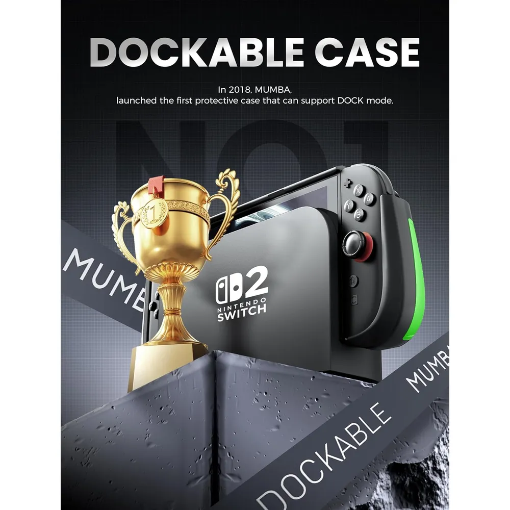Funda Acoplable con Soporte Plegable Para Nintendo Switch 2 | Verde Claro
