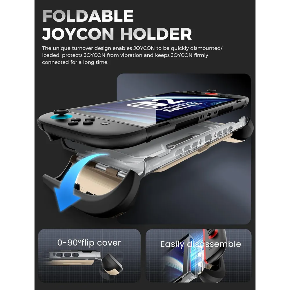 Funda Acoplable con Soporte Plegable Para Nintendo Switch 2 | Beige