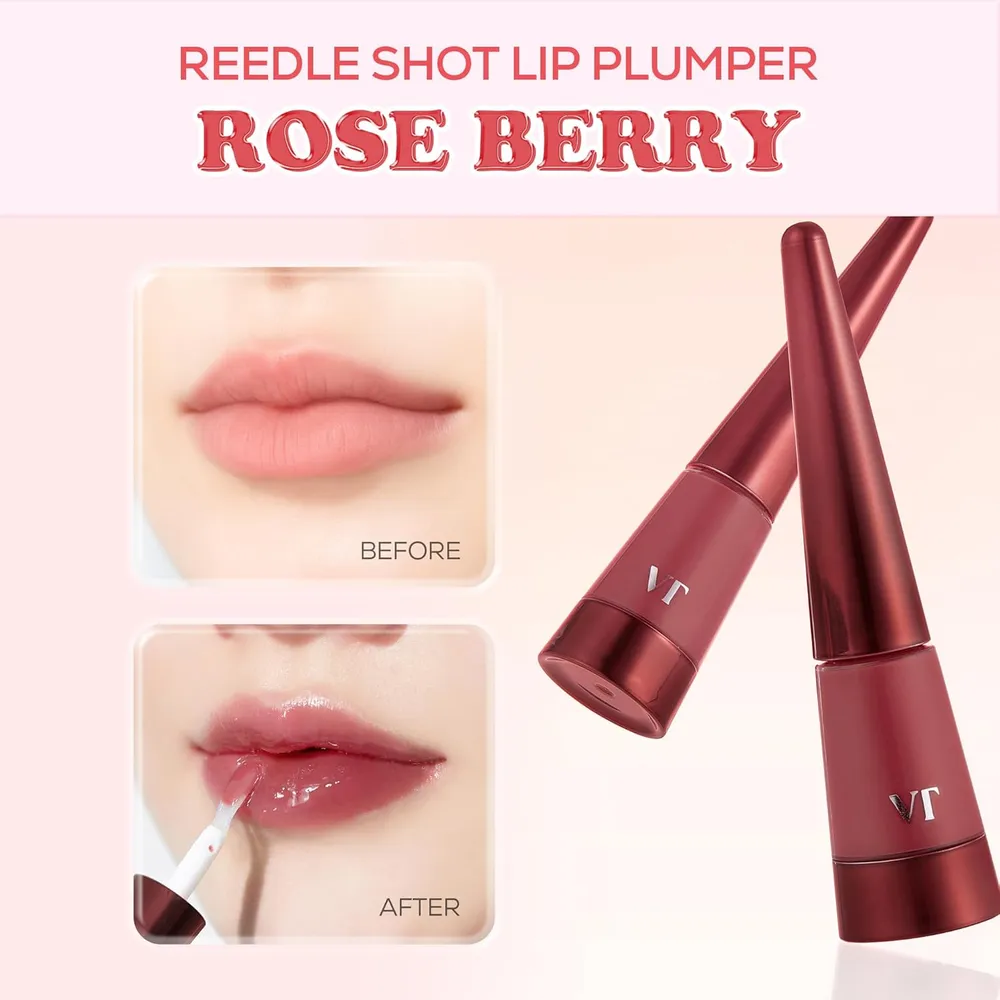 VT Cosmetics Reedle Shot Brillo Labial Voluminizador Rosa Baya 4.3g