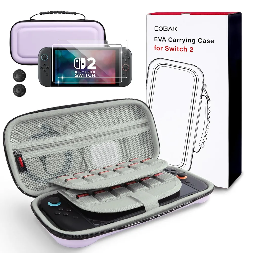 Estuche de Viaje Gran Capacidad para Nintendo Switch 2 | Morado