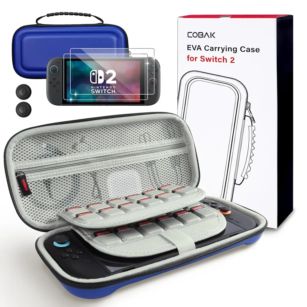 Estuche de Viaje Gran Capacidad para Nintendo Switch 2 | Azul