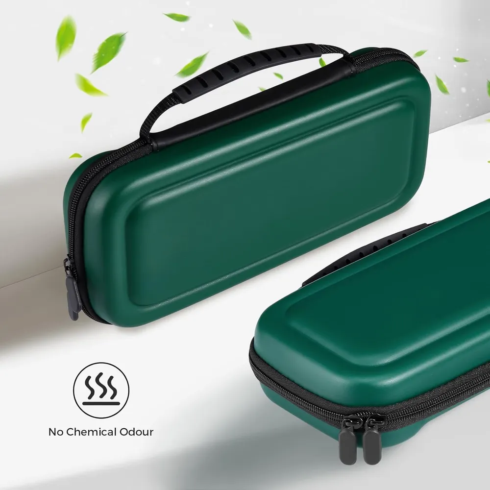 b0fjrq25jg_4_webp.webp Estuche de Viaje Gran Capacidad para Nintendo Switch 2 | Verde Oscuro