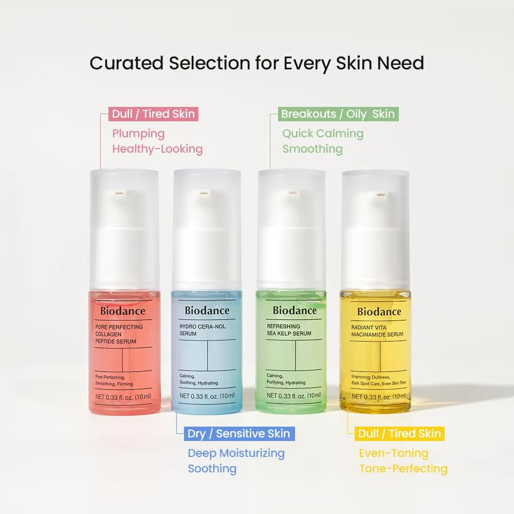 PACK 4 BIODANCE CUIDADO FACIAL 10 ML C/U