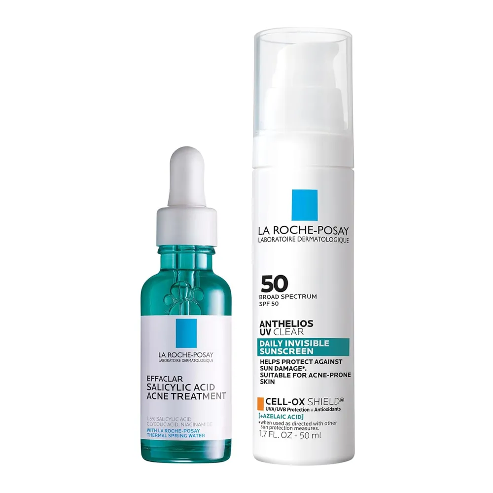 SET LA ROCHE-POSAY EFFACLAR ANTIACNÉ  ANTHELIOS UV SPF 50 - 40 ML +  EFFACLAR ÁCIDO SALICÍLICO 30 ML