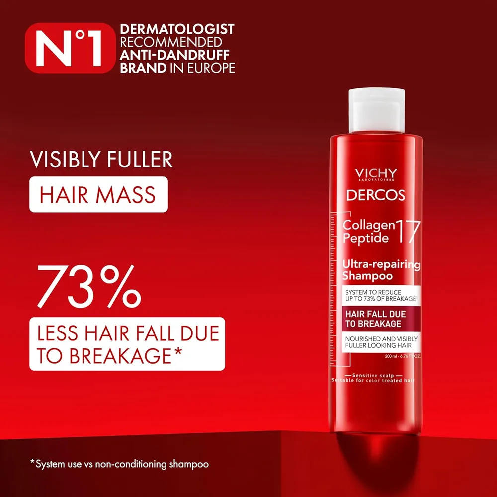 CHAMPÚ ULTRA REPARADOR VICHY DERCOS COLÁGENO 17 - 6.76 OZ / 400 ML