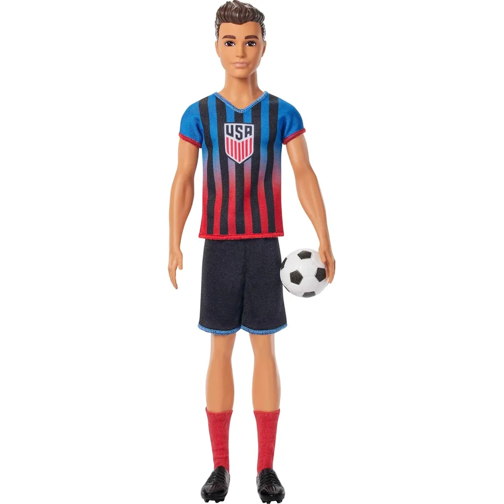 KEN BARBIE CAREERS USSF SOCCER MUÑECO CON ACCESORIOS