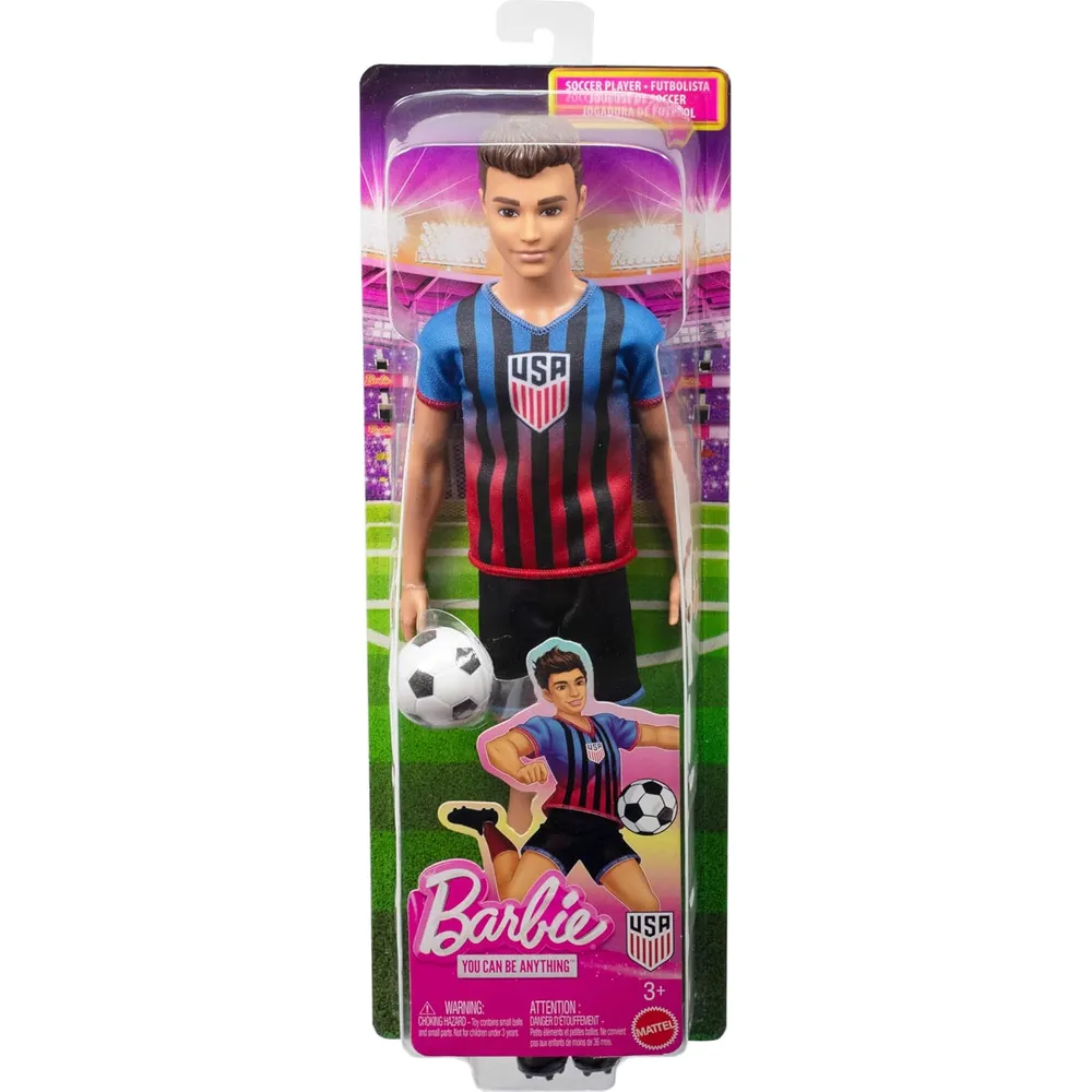 KEN BARBIE CAREERS USSF SOCCER MUÑECO CON ACCESORIOS