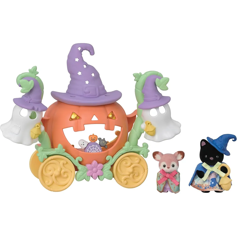 SET SYLVANIAN FAMILIES CARROZA DE HALLOWEEN