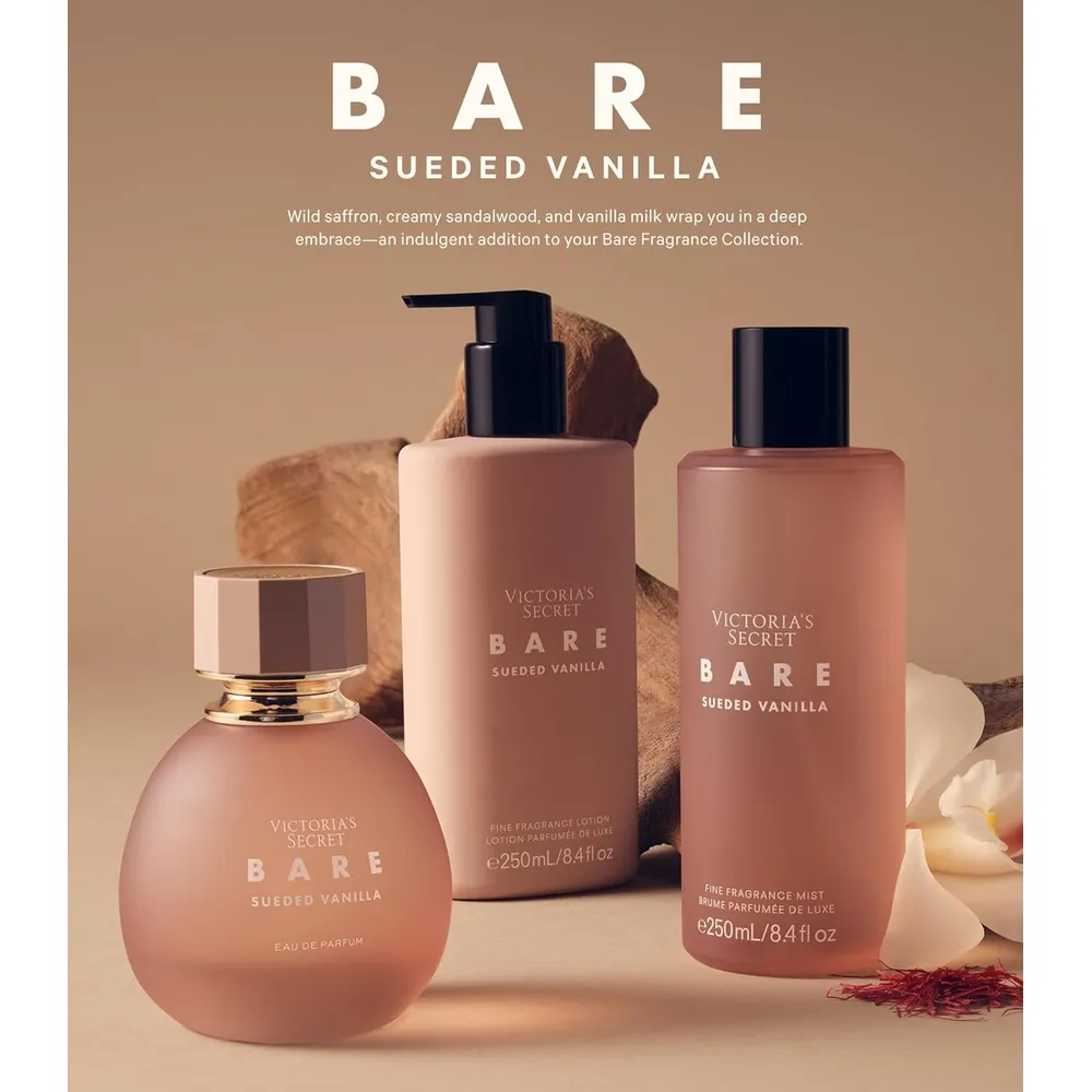 BODY LOTION BARE VANILLA SUEDED VICTORIA SECRET MUJER 8.4 OZ / 250 ML