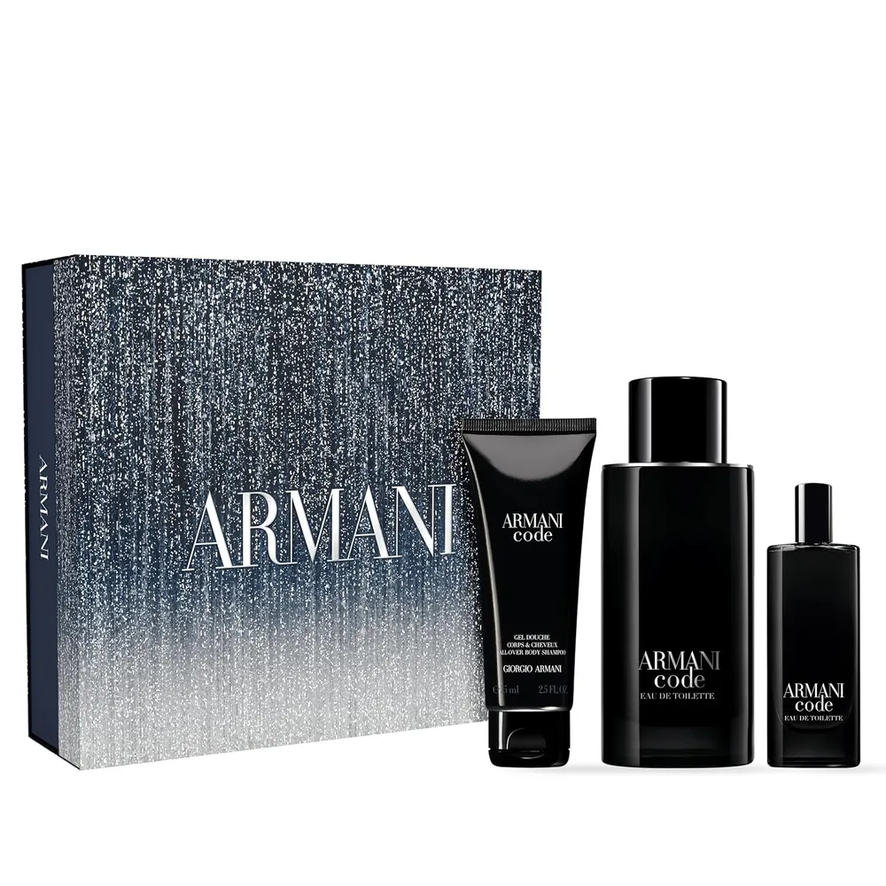 SET PERFUME ARMANI CODE EDP HOMBRE 3 PZS