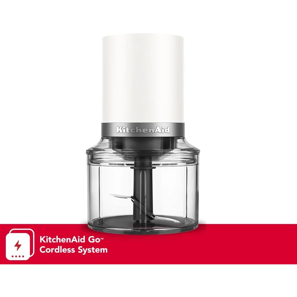 KITCHENAID , PICADORA INALÁMBRICA GO DE ARRIBA A ABAJO| BLANCO