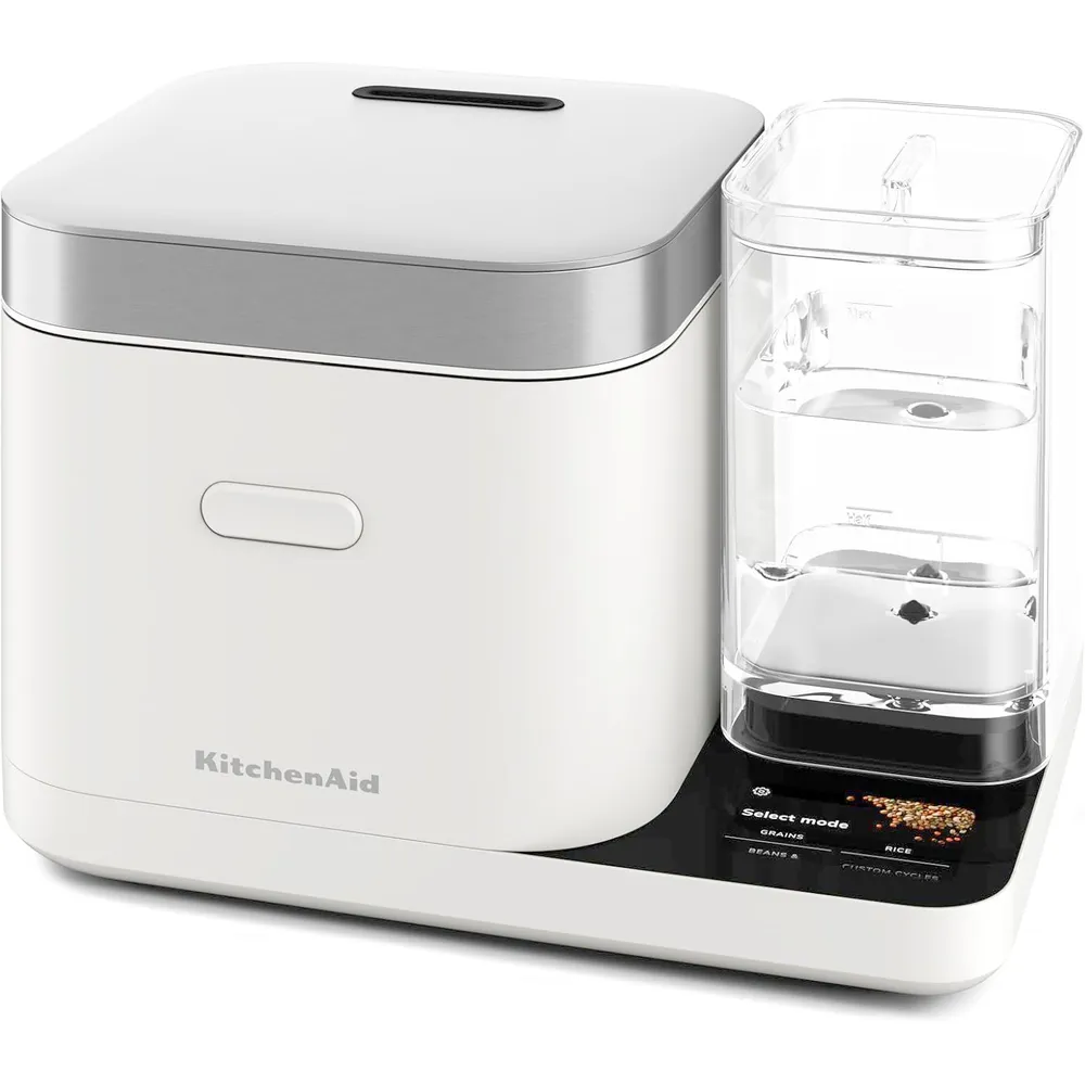 KITCHENAID, OLLA ARROCERA Y DE GRANOS 8 QT / 7.6 L + TANQUE DE AGUA | BLANCO