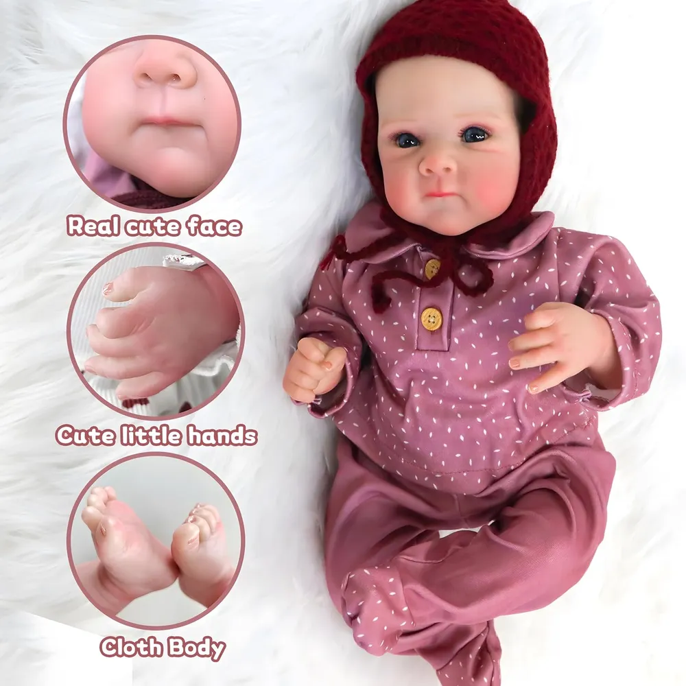 Muñeca Bebé Realista 18" / 45.7 cm | Bettie-Purple