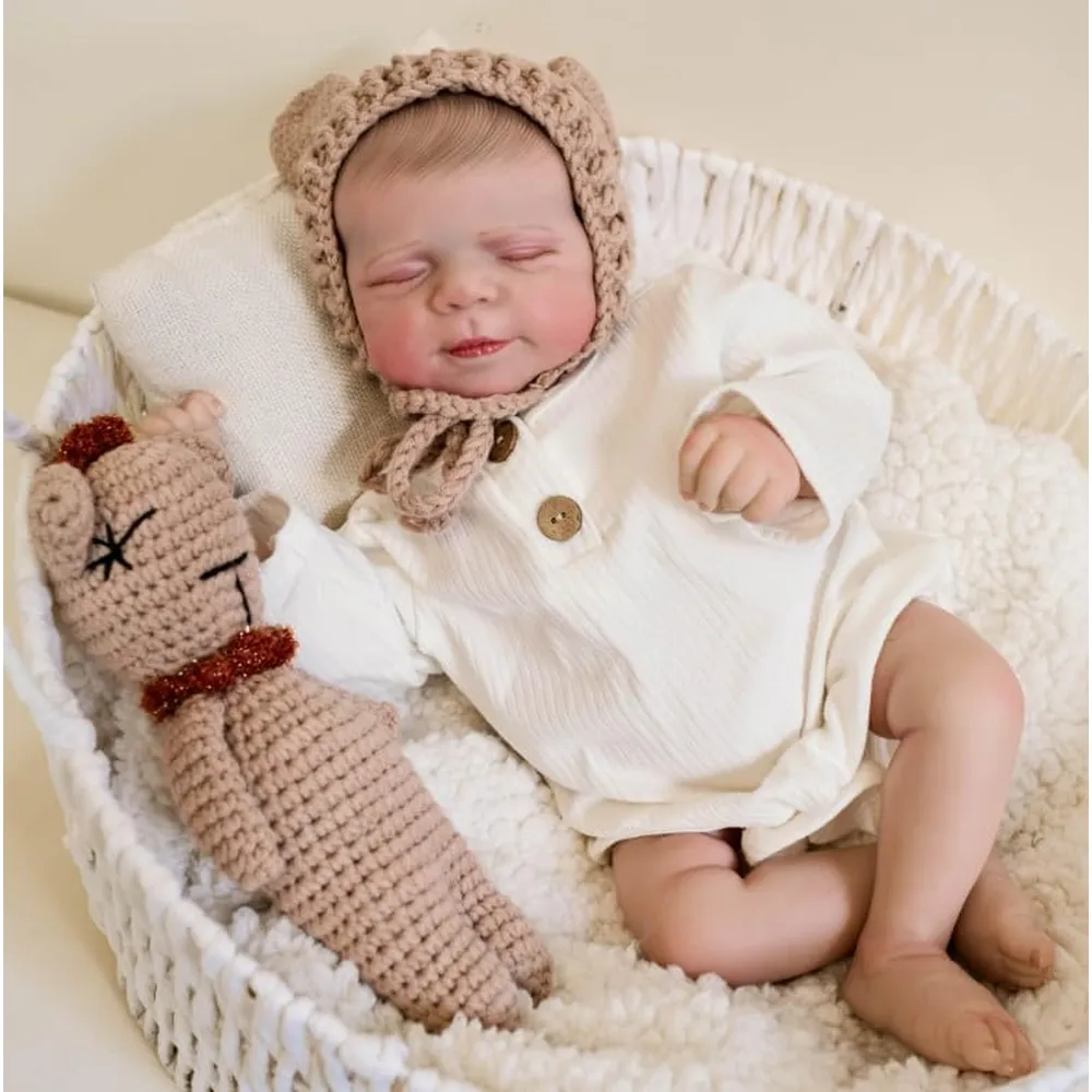 Babeside Muñeca Bebé Realista 17" / 43.2 cm | Pascale-Brown