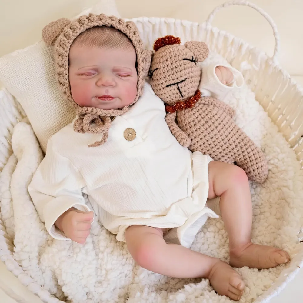 Babeside Muñeca Bebé Realista 17" / 43.2 cm | Pascale-Brown