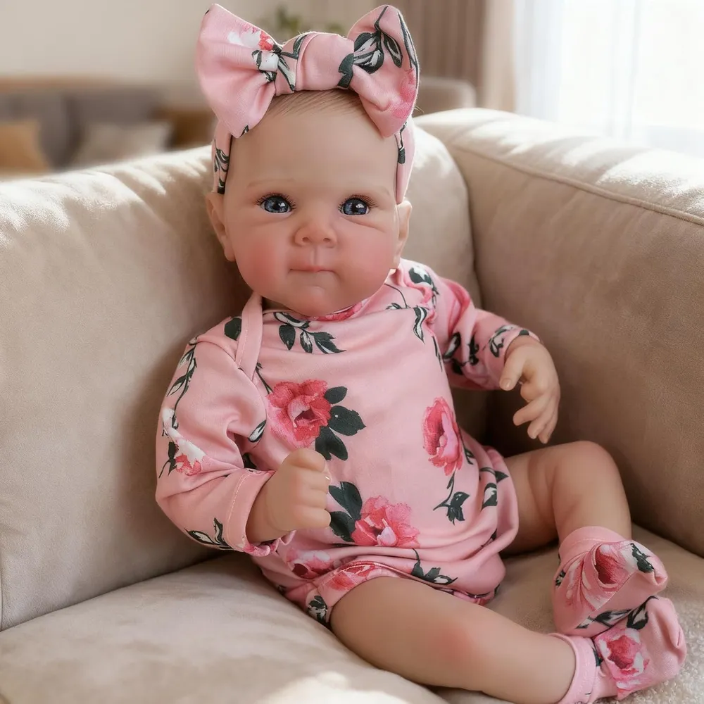 Babeside Muñeca Bebé Realista Silicona Cuerpo Completo 17" / 43.2 cm