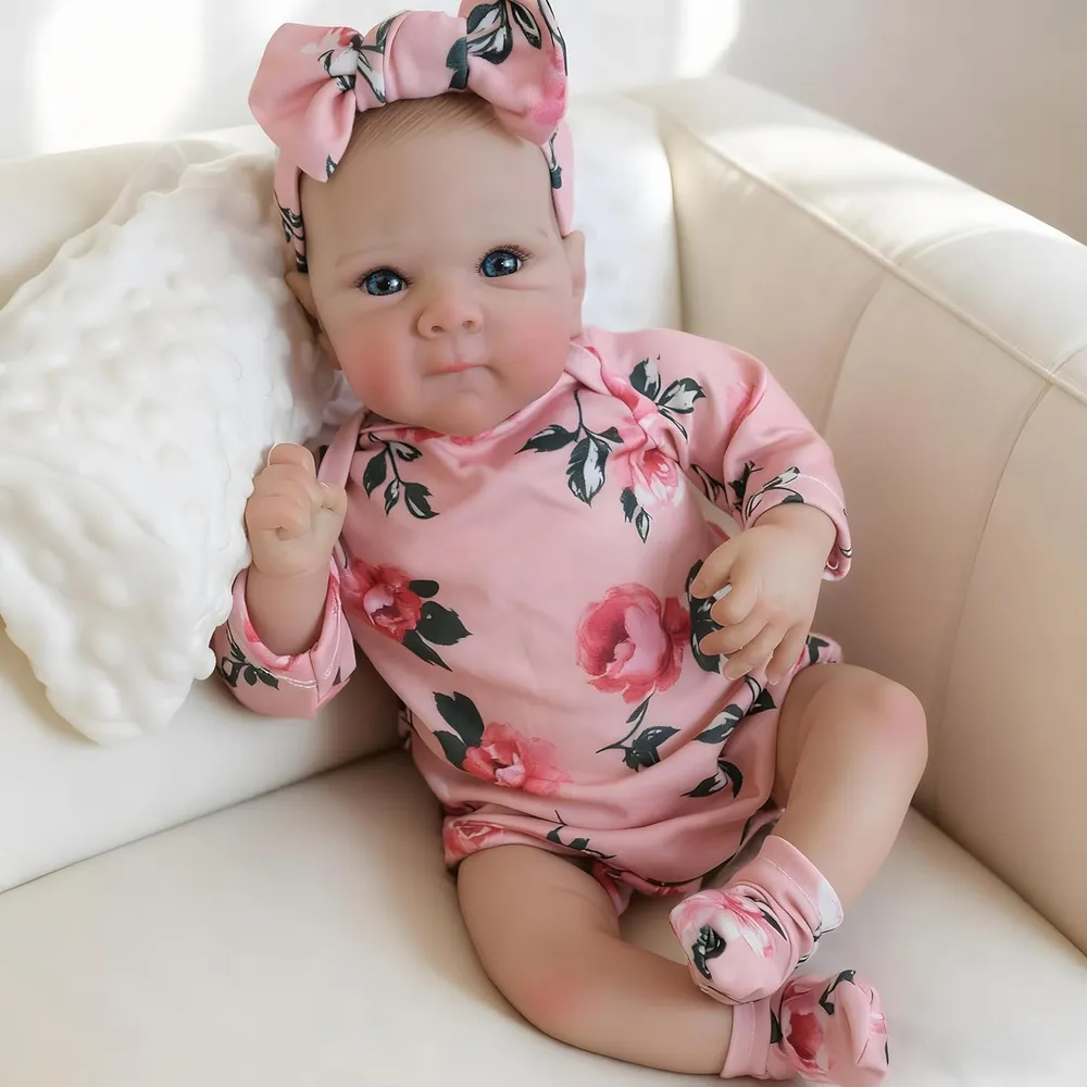 Babeside Muñeca Bebé Realista Silicona Cuerpo Completo 17" / 43.2 cm