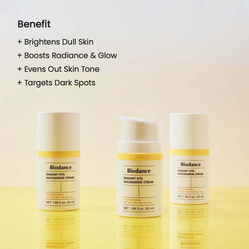 BIODANCE CREMA RADIANT VITA NIACINAMIDA ILUMINADORA 50 ML