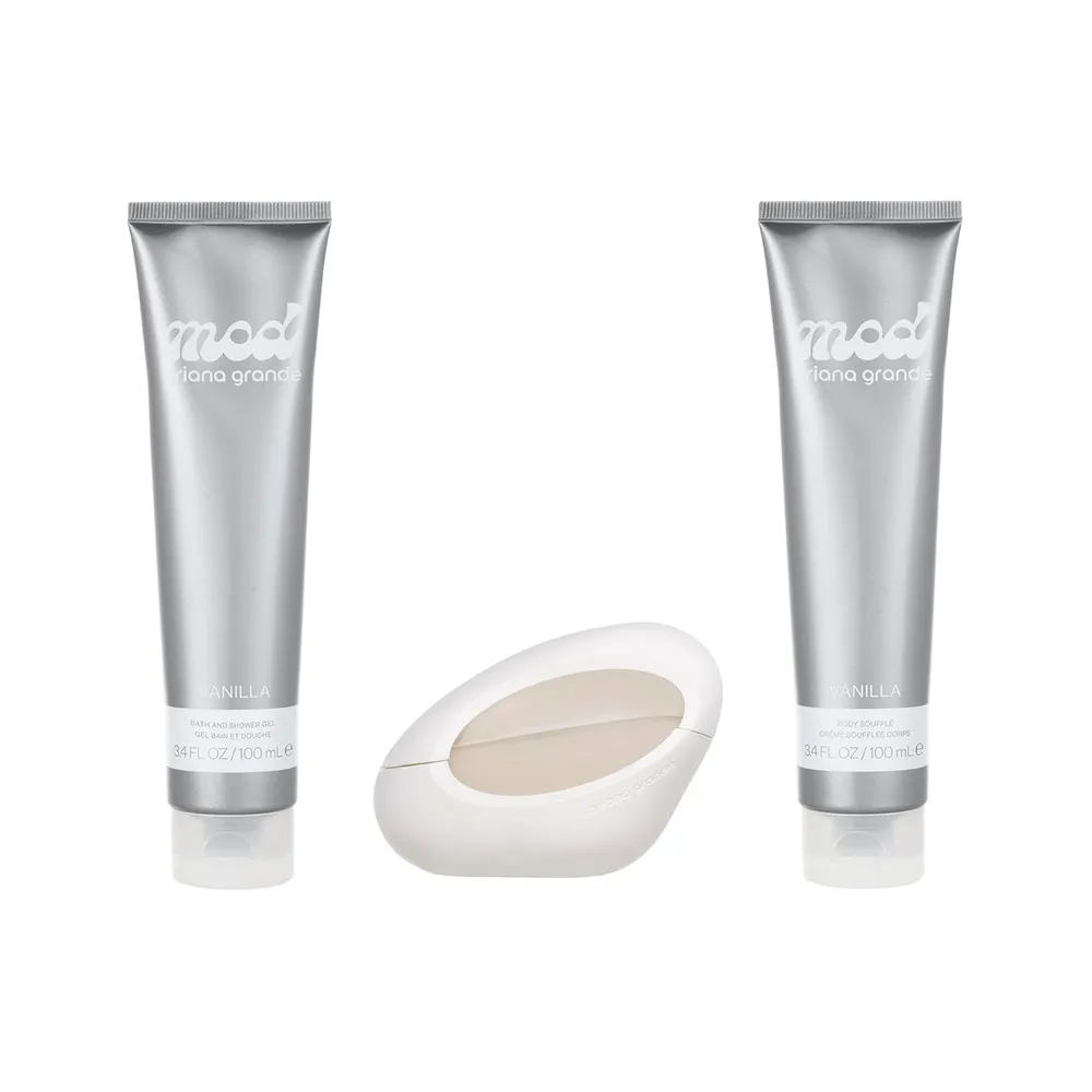 SET DE PERFUME ARIANA GRANDE MOD VANILLA 3 PZS EDP