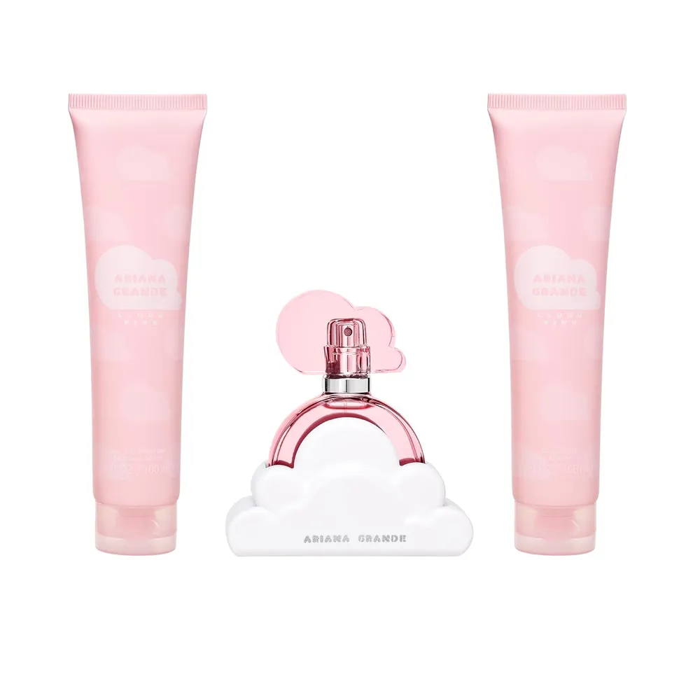 SET DE PERFUME ARIANA GRANDE CLOUD PINK 3 PZS EDP MUJER