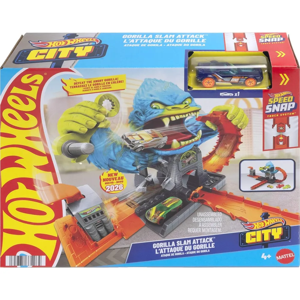 HOT WHEELS PISTA CITY GORILLA SLAM ATTACK