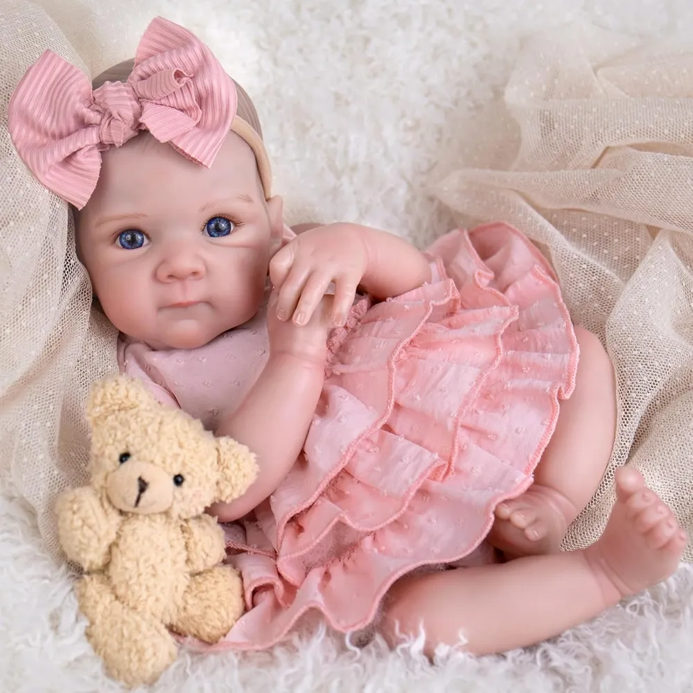 Aori Muñeca Bebé Realista 20" / 50.8 cm | Pink Dress