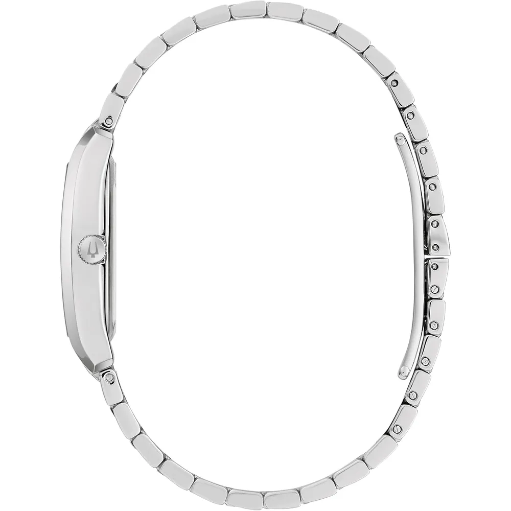 b0fls4m5c6_1_webp.webp Bulova reloj clásico mujer vestir cuarzo 3 agujas diamantes brazalete acero | Plata