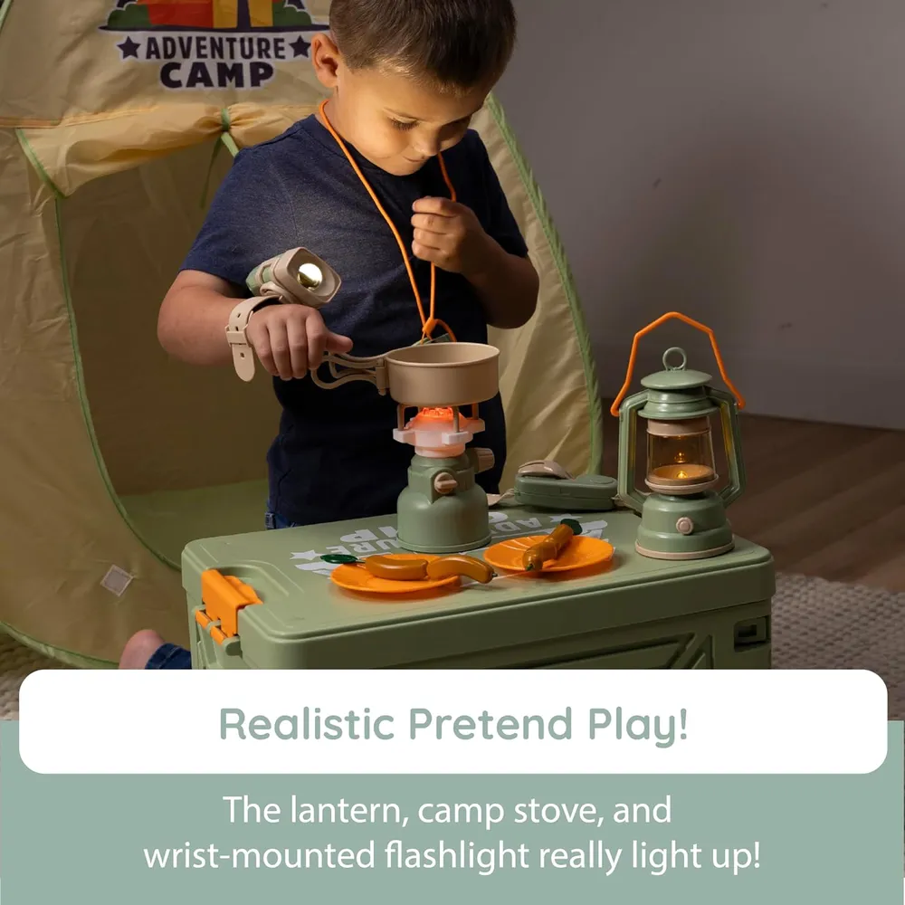 SET DE CAMPAMENTO DE AVENTURA 20 PIEZAS FAT BRAIN TOYS