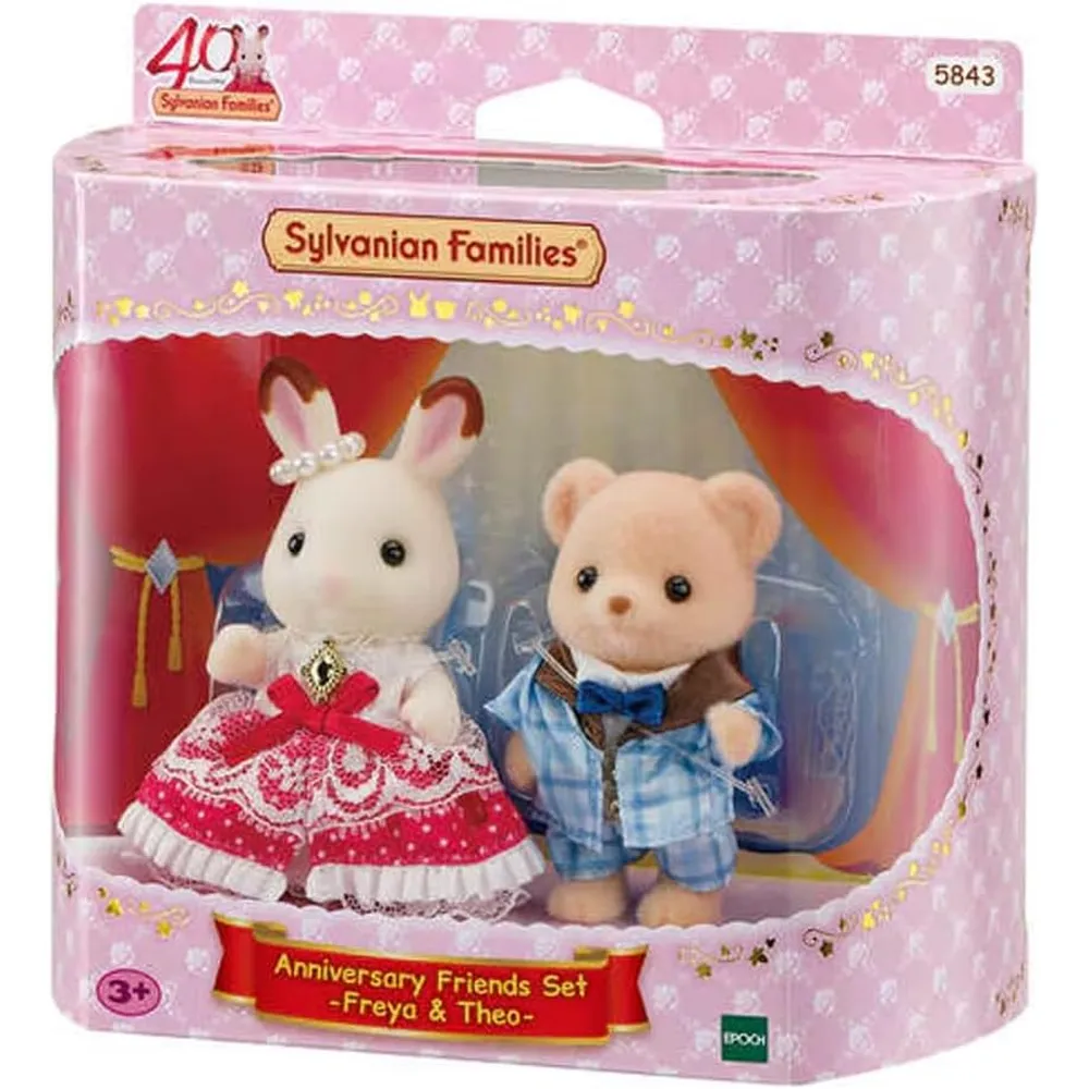 SET SYLVANIAN FAMILIES ANIVERSARIO AMIGOS FREYA Y THEO