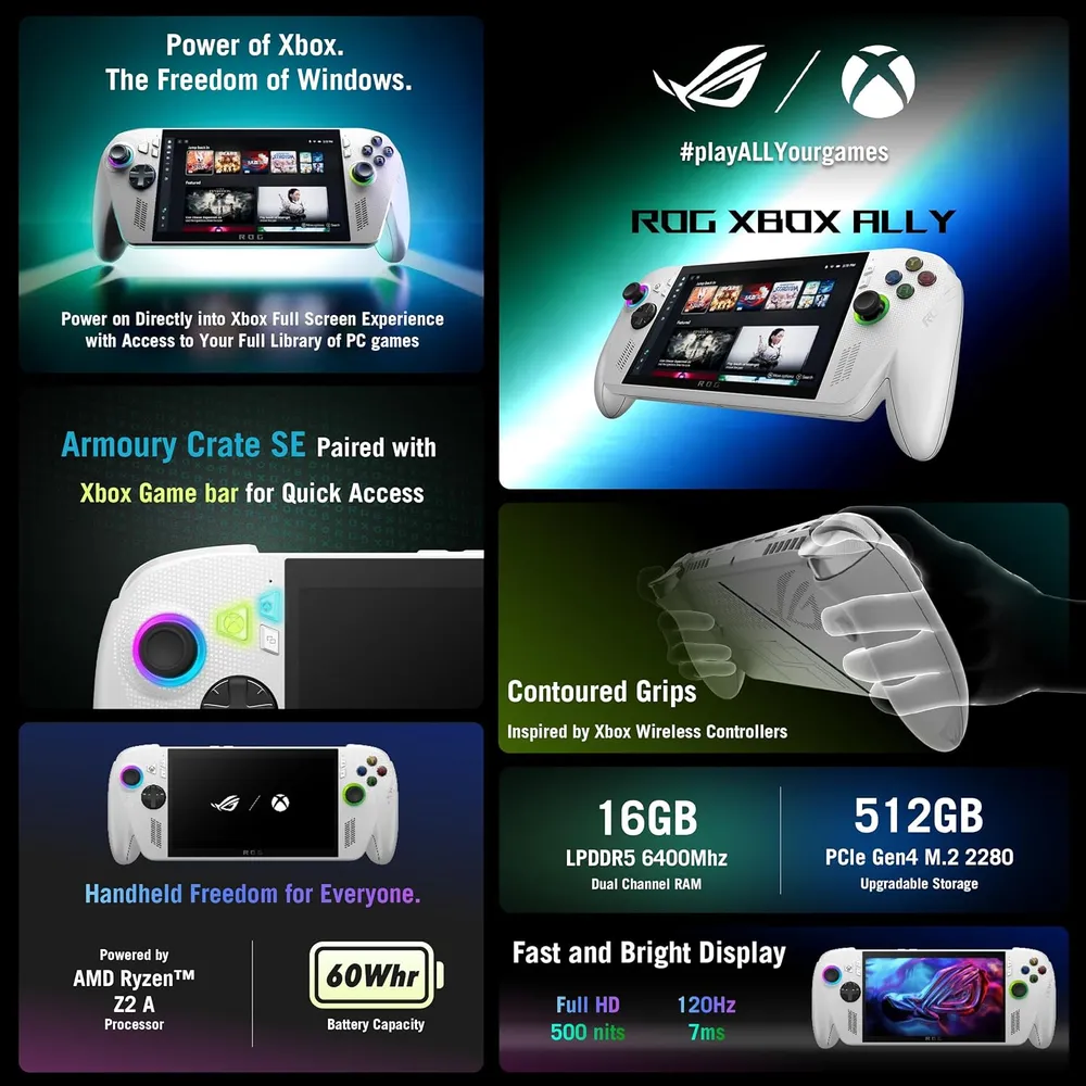 b0fm6c3zmn_1_webp.webp Asus ROG Xbox Ally 7" FHD 120Hz Ryzen Z2 A 16GB RAM 512GB SSD | Blanco