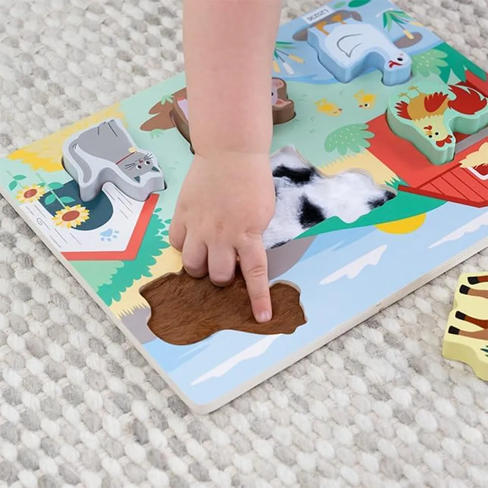 JUGUETE ROMPECABEZAS TEXTURAS DE GRANJA FAT BRAIN TOYS