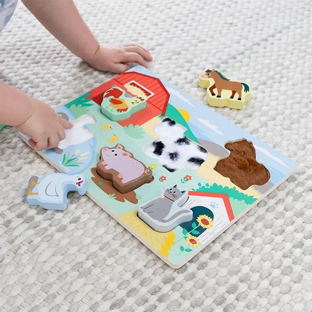 JUGUETE ROMPECABEZAS TEXTURAS DE GRANJA FAT BRAIN TOYS