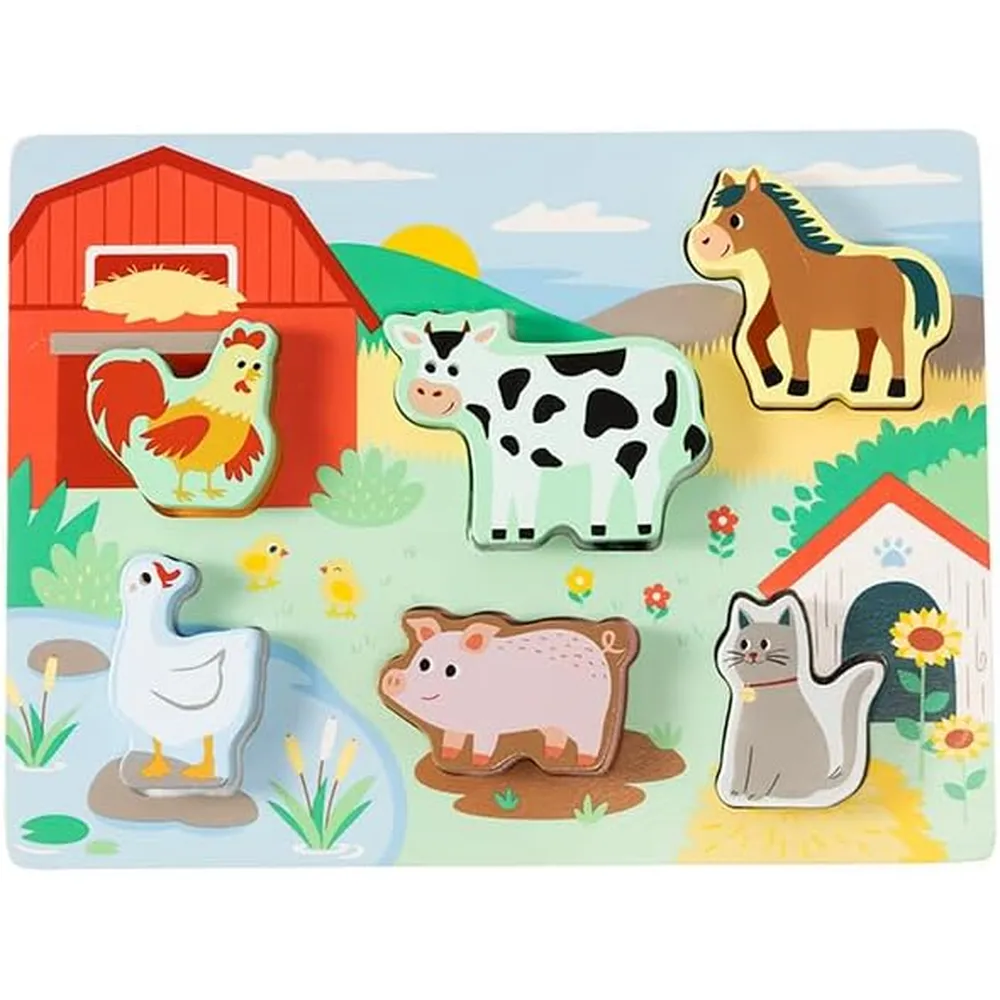 JUGUETE ROMPECABEZAS TEXTURAS DE GRANJA FAT BRAIN TOYS
