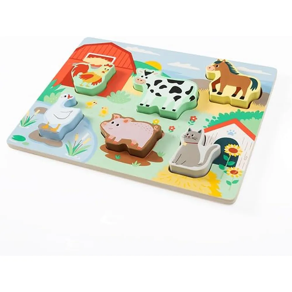 JUGUETE ROMPECABEZAS TEXTURAS DE GRANJA FAT BRAIN TOYS