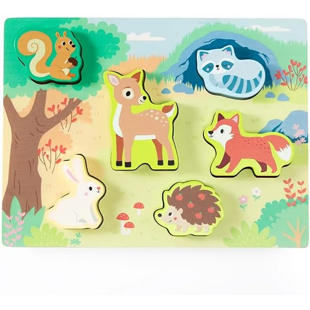 JUGUETE ROMPECABEZAS TEXTURAS DE BOSQUE FAT BRAIN TOYS