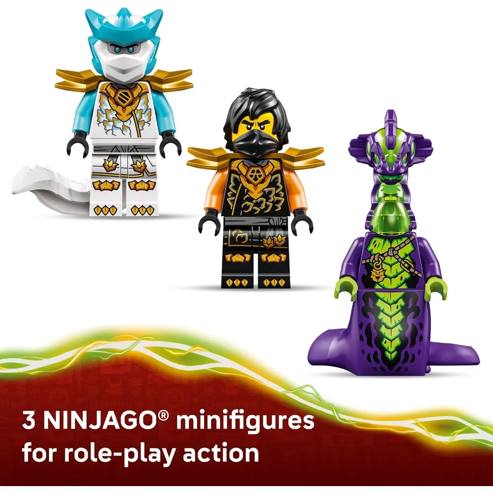 LEGO NINJAGO MISIÓN DE COLE SET DE MECH ARTICULADO Y DRAGÓN