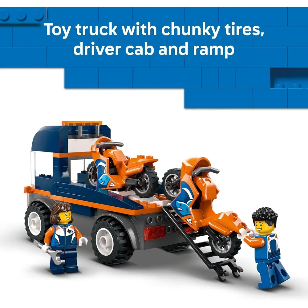 LEGO CITY CAMIÓN DE TRANSPORTE DE MOTOCICLETAS 60491