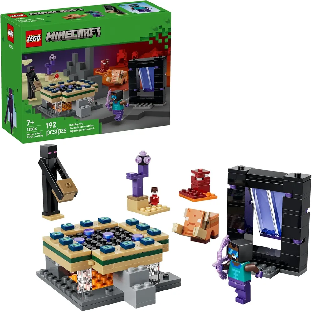 LEGO MINECRAFT VIAJE AL PORTAL DEL NETHER Y EL END 21584