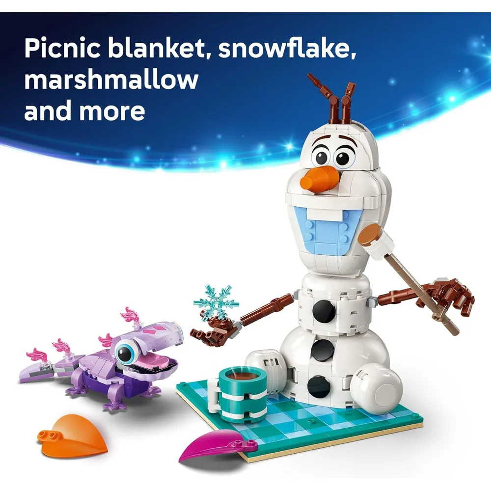 LEGO DISNEY FROZEN OLAF Y BRUNI PICNIC DIVERTIDO SET DE CONSTRUCCIÓN INFANTIL