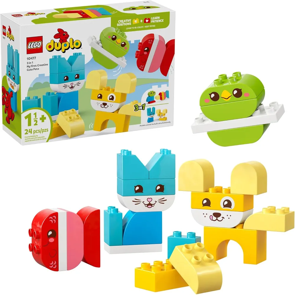 LEGO DUPLO MIS PRIMERAS MASCOTAS CREATIVAS 3 EN 1 10477