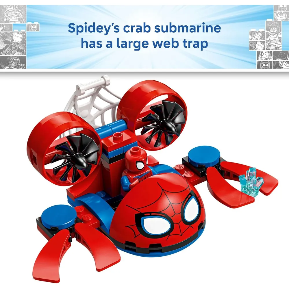 LEGO MARVEL SPIDEY Y SUS INCREÍBLES AMIGOS VEHÍCULOS SUBMARINOS 11207